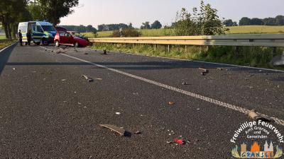 Foto des Albums: Einsatz 1775 H: VU Klemm OV B96 Abzw. Gutengermendorf - Gransee