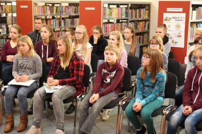 Foto des Albums: Bundesweiter Vorlesetag mit einem Vorlesewettbewerb der Sekundarschule Zielitz (18. 11. 2016)