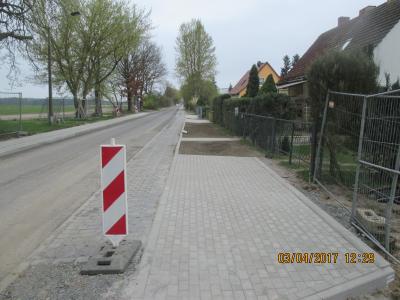 Vorschaubild: OT Wietstock, Märkisch-Wilmersdorfer-Weg, fertig gestellter 1. Teilabschnitt