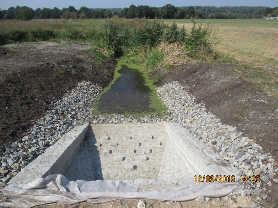 Bild: OT Wietstock, Märkisch-Wilmersdorfer-Weg: Regenwasser-Auslaufbauwerk