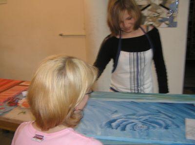 Foto des Albums: Acrylmaltag mit Lehrern und Schülern der Schule Glöwen (17. 11. 2006)
