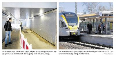Foto des Albums: Undichter Fussgängertunnel am Bahnhof (02.04.2017)