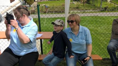 Kerstin, Ben und Alex (von links) h&ouml;rten lieber zu 