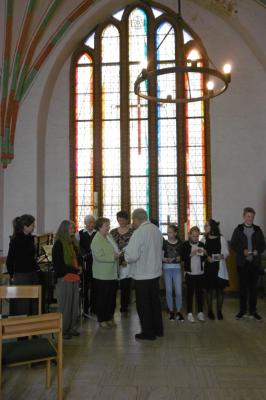 Foto des Albums: Winterkirche von St. Marien in Parchim voller Bläserklänge