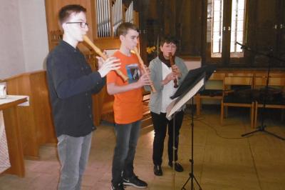 Foto des Albums: Winterkirche von St. Marien in Parchim voller Bläserklänge