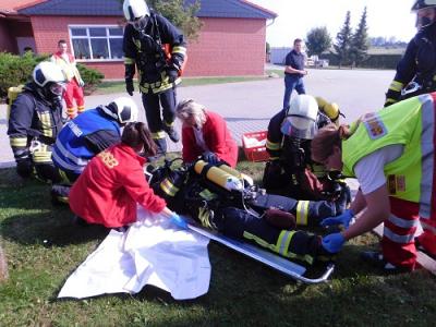 Foto des Albums: Feuerwehrübung in der Lebenshilfe Hoym