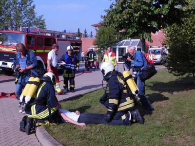 Foto des Albums: Feuerwehrübung in der Lebenshilfe Hoym