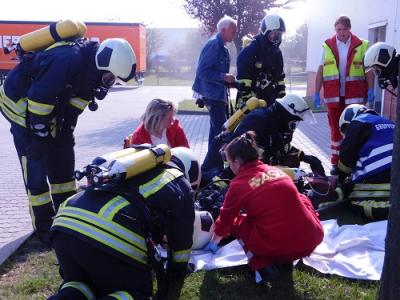 Foto des Albums: Feuerwehrübung in der Lebenshilfe Hoym
