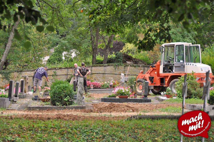 Bild: mach mit! - Bürgerengagement auf dem Friedhof Alsenz am 09.09.2017