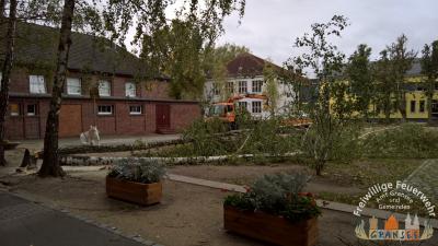 Schulhof der Stadtschule Gransee 