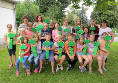 Foto des Albums: Ferienprogramm - Frösche anmalen