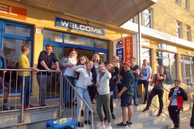 Ankunft im A+O Hostel  (Bild vergr&ouml;&szlig;ern)