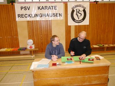 Michael und Arno beim Pr&uuml;fungsbusiness 