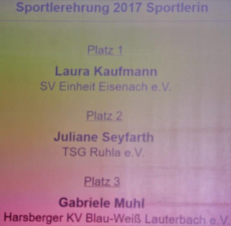 Bild: Sportlerin 2017