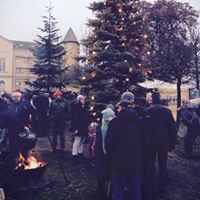 Foto des Albums: Aufstellen unseres Weihnachtsbaumes auf dem Schloßlatz Leezen