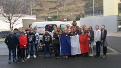 Foto des Albums: Das France Mobil bringt Schülern des WHG die französische Sprache näher (14.12.2017)