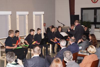 Auftritt des MLS-Percussion-Ensemble 