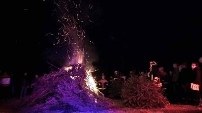 Foto des Albums: Weihnachtsbaumverbrennen mit der Rehfelder Feuerwehr (14. 01. 2018)