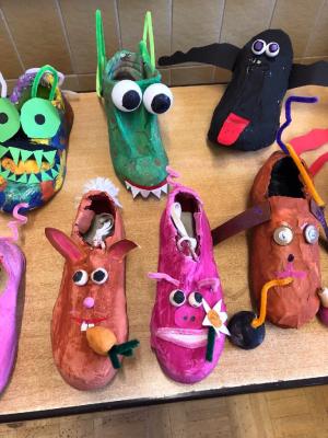 Foto des Albums: Verfremdete Schuhe Klasse 4c