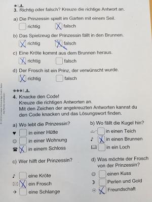 Wahre oder falsche Aussagen? 