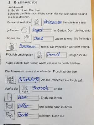 Hier galt es, die passenden Substantive zu finden. 