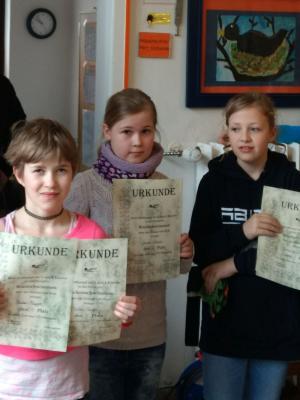 Gewinner Brustschwimmen 4. Klasse 