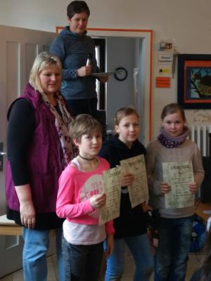 Gewinner R&uuml;ckenschwimmen 4. Klasse 