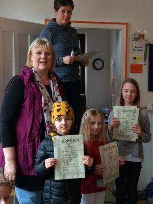 Gewinner Brustschwimmen 3. Klasse 