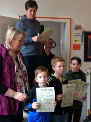Gewinner Brustschwimmen 4. Klasse 