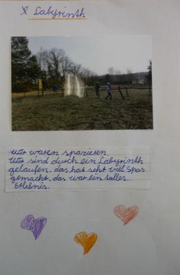Noch einmal am Labyrinth. 