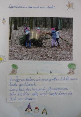 Noch mal raus in den Wald! Buden bauen! 