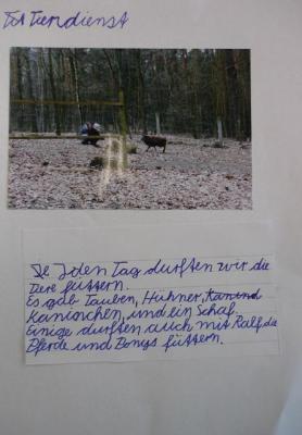 Auch die Tiere mussten versorgt werden! 