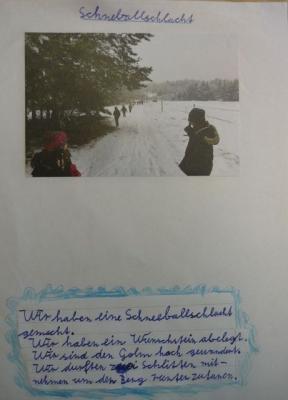 Mit Schneeballschlacht! 