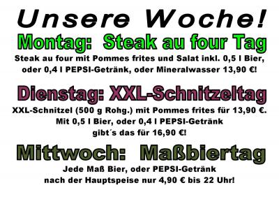 Montag-Dienstag-Mittwoch 