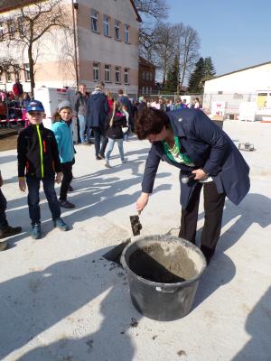 Foto des Albums: Grundsteinlegung für den neuen Speisesaal