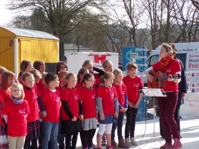 Foto des Albums: Grundsteinlegung für den neuen Speisesaal