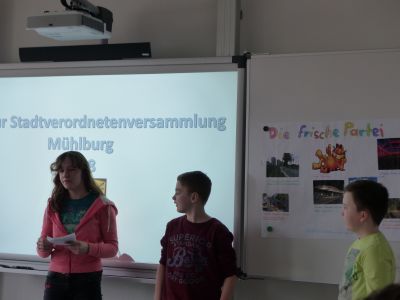 Foto des Albums: Schüler üben die Kommunalwahl