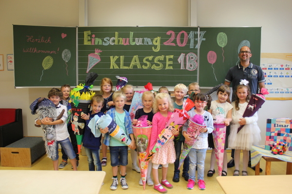 Bild: Schnell noch ein 1. Klassenfoto ...