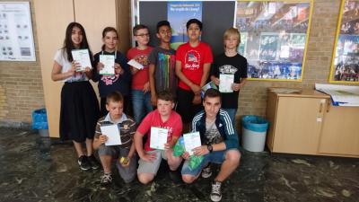 Sieger und Teilnehmer der Klassen 5 und 6 