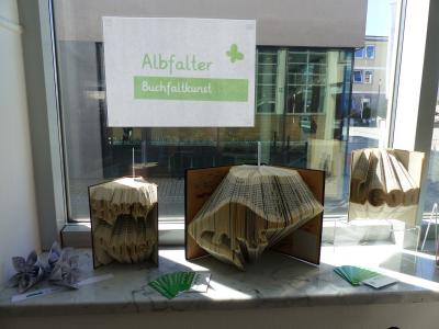 Kunstwerke der Sch&uuml;lerfirma Albfalter aus M&uuml;nsingen 