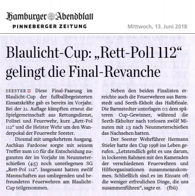 Pinneberger Zeitung im Hamburger Abendblatt, 13.06.2018 