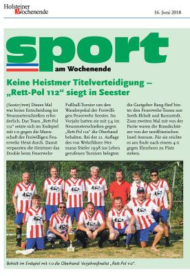 Holsteiner am Wochenende, 16.06.2018 