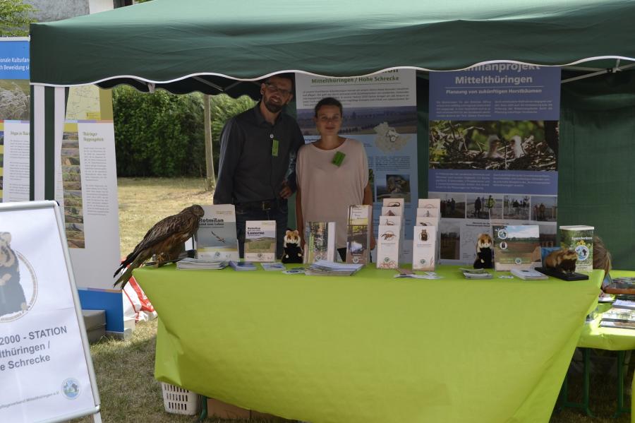 Bild: Unser Informationsstand beim GEOtag in Alperstedt