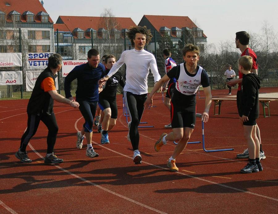 Bild: Mario Kießlich wechselt auf Daniel Leppin im ersten Lauf des Tages