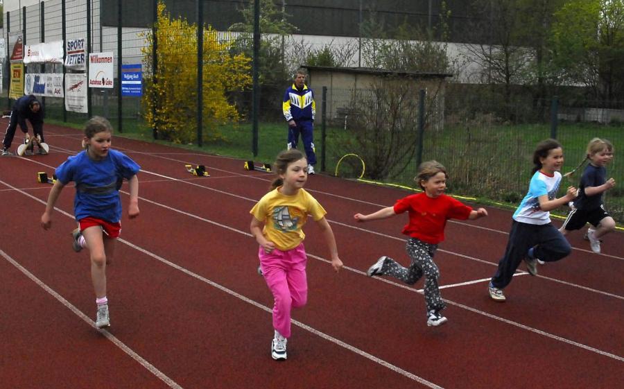 Bild: 50m-Sprint der 6-7jährigen