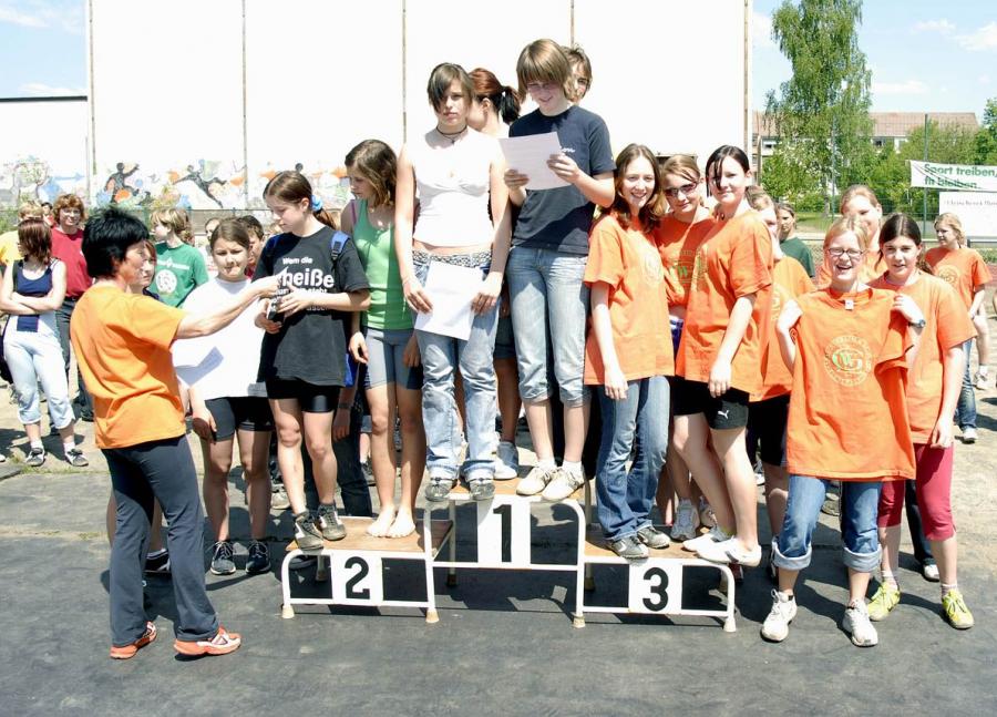 Bild: WK 3 weiblich - Sieger Curie Gymnasium Görlitz