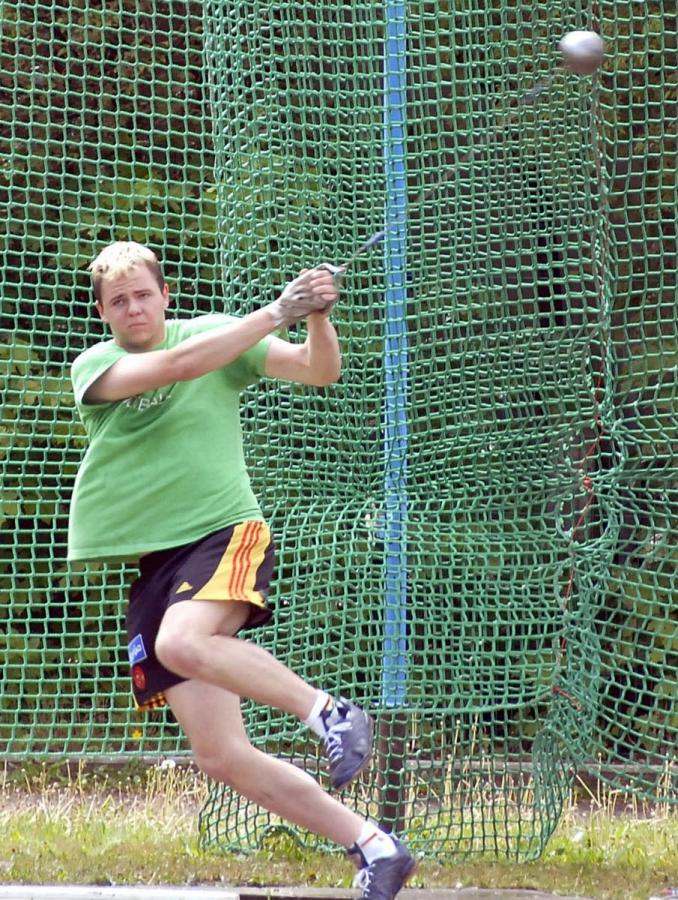 Bild: bester Nachwuchswerfer Felix Hempfe aus Zittau
