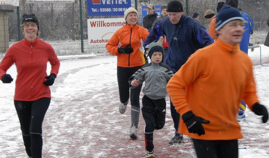 Bild: winterliche Laufeindrücke