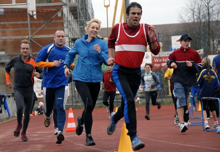 Bild: Mannschaftslauf Fragezeichen