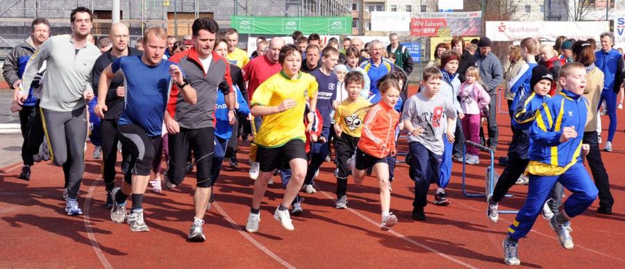 Bild: Start zum Lauf in den Frühling